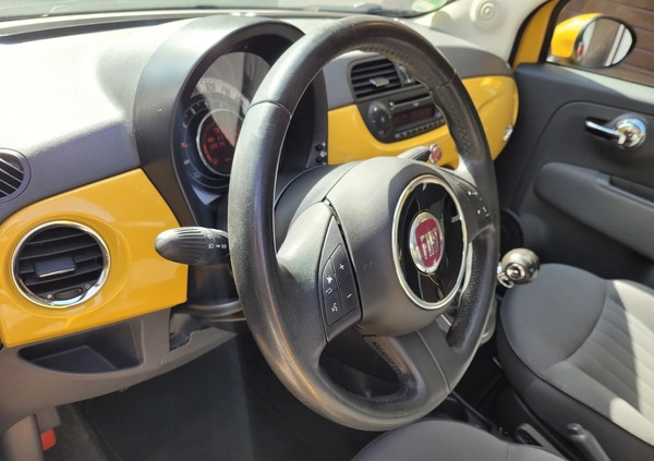Fiat 500 cena 33999 przebieg: 79763, rok produkcji 2014 z Warszawa małe 191